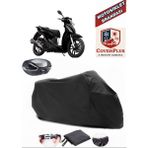 Autozel Kymco People S 150I Motor Brandası Siyah Arka Çanta Uyumlu Motorsiket Brandası Motor Örtüsü Çadır Su Geçirmez Motosiklet Kılıfı Motor Brandası - Siyah- Arka Çanta UYUMLU