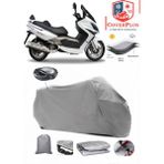 Autozel Kymco Xciting 250I Motor Brandası Gri Arka Çanta Uyumlu Motorsiket Brandası Motor Örtüsü Çadır Su Geçirmez Motosiklet Kılıfı Motor Brandası - Gri- Arka Çanta UYUMLU