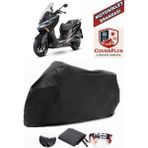 Autozel Kymco Xtown 250 Ct Motor Brandası Siyah Motorsiket Brandası Motor Örtüsü Çadır Su Geçirmez Motosiklet Kılıfı Motor Brandası - Siyah- Arka Çanta UYUMSUZ