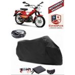 Autozel Mobylette Super 52 Motor Brandası Siyah Arka Çanta Uyumlu Motorsiket Brandası Motor Örtüsü Çadır Su Geçirmez Motosiklet Kılıfı Motor Brandası - Siyah- Arka Çanta UYUMLU