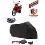 Autozel Mondial 100 Superboy I Motor Brandası Siyah Arka Çanta Uyumlu Motorsiket Brandası Motor Örtüsü Çadır Su Geçirmez Motosiklet Kılıfı Motor Brandası - Siyah- Arka Çanta UYUMLU