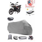 Autozel Mondial 125 Superboy I Motor Brandası Gri Arka Çanta Uyumlu Motorsiket Brandası Motor Örtüsü Çadır Su Geçirmez Motosiklet Kılıfı Motor Brandası - Gri- Arka Çanta UYUMLU