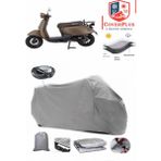 Autozel Mondial 50 Turismo Motor Brandası Gri Arka Çanta Uyumlu Motorsiket Brandası Motor Örtüsü Çadır Su Geçirmez Motosiklet Kılıfı Motor Brandası - Gri- Arka Çanta UYUMLU