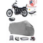 Autozel Regal Raptor Dd 250E-9 Motor Brandası Gri Arka Çanta Uyumlu Motorsiket Brandası Motor Örtüsü Çadır Su Geçirmez Motosiklet Kılıfı Motor Brandası - Gri- Arka Çanta UYUMLU