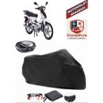 Autozel Salcano Spider 100 Motor Brandası Siyah Arka Çanta Uyumlu Motorsiket Brandası Motor Örtüsü Çadır Su Geçirmez Motosiklet Kılıfı Motor Brandası - Siyah- Arka Çanta UYUMLU