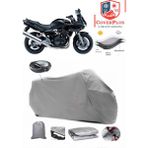Autozel Suzuki Gsf 1200 Bandit S Motor Brandası Gri Arka Çanta Uyumlu Motorsiket Brandası Motor Örtüsü Çadır Su Geçirmez Motosiklet Kılıfı Motor Brandası - Gri- Arka Çanta UYUMLU