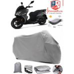 Autozel Sym Jet 14 200I Abs Motor Brandası Gri Motorsiket Brandası Motor Örtüsü Çadır Su Geçirmez Motosiklet Kılıfı Motor Brandası - Gri- Arka Çanta UYUMSUZ
