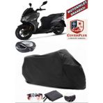 Autozel Sym Jet 14 200I Abs Motor Brandası Siyah Arka Çanta Uyumlu Motorsiket Brandası Motor Örtüsü Çadır Su Geçirmez Motosiklet Kılıfı Motor Brandası - Siyah- Arka Çanta UYUMLU