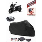 Autozel Sym Jet 14 200I Motor Brandası Siyah Arka Çanta Uyumlu Motorsiket Brandası Motor Örtüsü Çadır Su Geçirmez Motosiklet Kılıfı Motor Brandası - Siyah- Arka Çanta UYUMLU