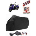 Autozel Sym Jet 14 Motor Brandası Siyah Motorsiket Brandası Motor Örtüsü Çadır Su Geçirmez Motosiklet Kılıfı Motor Brandası - Siyah- Arka Çanta UYUMSUZ
