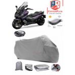 Autozel Sym Maxsym Tl 508 Motor Brandası Gri Arka Çanta Uyumlu Motorsiket Brandası Motor Örtüsü Çadır Su Geçirmez Motosiklet Kılıfı Motor Brandası - Gri- Arka Çanta UYUMLU