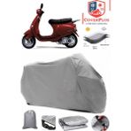 Autozel Vespa Et 4 Motor Brandası Gri Motorsiket Brandası Motor Örtüsü Çadır Su Geçirmez Motosiklet Kılıfı Motor Brandası - Gri- Arka Çanta UYUMSUZ