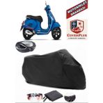 Autozel Vespa Gt 200 Motor Brandası Siyah Arka Çanta Uyumlu Motorsiket Brandası Motor Örtüsü Çadır Su Geçirmez Motosiklet Kılıfı Motor Brandası - Siyah- Arka Çanta UYUMLU
