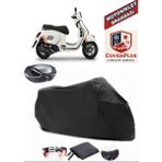 Autozel Vespa Gts 300 Super Motor Brandası Siyah Arka Çanta Uyumlu Motorsiket Brandası Motor Örtüsü Çadır Su Geçirmez Motosiklet Kılıfı Motor Brandası - Siyah- Arka Çanta UYUMLU