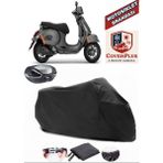 Autozel Vespa Gts 300 Supertech Motor Brandası Siyah Arka Çanta Uyumlu Motorsiket Brandası Motor Örtüsü Çadır Su Geçirmez Motosiklet Kılıfı Motor Brandası - Siyah- Arka Çanta UYUMLU