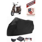 Autozel Vespa Lxv 125 Motor Brandası Siyah Motorsiket Brandası Motor Örtüsü Çadır Su Geçirmez Motosiklet Kılıfı Motor Brandası - Siyah- Arka Çanta UYUMSUZ