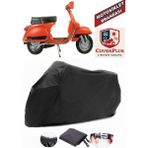 Autozel Vespa Px 200 Motor Brandası Siyah Motorsiket Brandası Motor Örtüsü Çadır Su Geçirmez Motosiklet Kılıfı Motor Brandası - Siyah- Arka Çanta UYUMSUZ