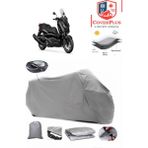 Autozel Yamaha 2025 Xmax Motor Brandası Gri Arka Çanta Uyumlu Motorsiket Brandası Motor Örtüsü Çadır Su Geçirmez Motosiklet Kılıfı Motor Brandası - Gri- Arka Çanta UYUMLU
