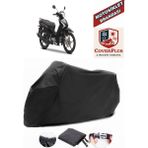 Autozel Yamaha Crypton Motor Brandası Siyah Motorsiket Brandası Motor Örtüsü Çadır Su Geçirmez Motosiklet Kılıfı Motor Brandası - Siyah- Arka Çanta UYUMSUZ