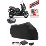 Autozel Yamaha X-Max 250 Abs Motor Brandası Siyah Arka Çanta Uyumlu Motorsiket Brandası Motor Örtüsü Çadır Su Geçirmez Motosiklet Kılıfı Motor Brandası - Siyah- Arka Çanta UYUMLU