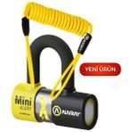 Auvray Mını Extrem Alarmlı Disk Kilidi - Sra Onaylı - 1 - Sarı - Siyah