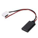 AUX Adapter, MP3 Cable, Car Vehicle 12V 12-Pin AUX Adapter, for MCD RNS 510 RCD 200 210 300 310 500 510, with 4.0 Protocol, Backward Compatible with Other Versions of