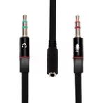 Aux To 2 Aux Kablo 3.5 Mm Girişini 2 Aux A Çeviren Kablo Mikrofon Kulaklık Çevirici Aparat Aux Kulaklık Çoklayıcı No 193