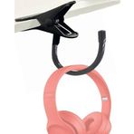 AUXPhome Kulaklık Kancası Tutucu Askı Montaj Kulaklık Kanca Masası, Ayarlanabilir Kancalı Kulaklık Standı, Kelepçeli Stil - Kalın Masaya Uygun (50 mm) - Dikey ve Yatay Montaj