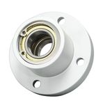 AUZHU - BRR - Metrik - Gövdeli Çift Yatak, Alüminyum Alaşımlı Yuvarlak Flanşlı Koltuk, Ayarlanabilir Uzunluk, Sabit Bilyalı Rulmanlar Tespit Halkalı Boyut: D 25 mm, L 45 mm, Rulman No.6205