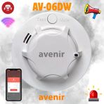 Av-06dw Wifi Kablosuz Akıllı Duman Dedektörü Yangın Alarmı 90db Sesli Pilli