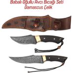 Av Bıçağı Seti - Babalı Oğullu - Damascus Çelik