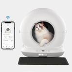 AV-CB02W Akıllı Otomatik Kedi Tuvaleti App Kontrol Koku Yapmayan Kum Kabı - Beyaz