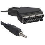 Av Kablo Scart Kablo 3.5 mm Stereo 1.2 Metre Kısa Jack