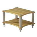 AV ShelfBrown Hoparlör Rafı ve Amplifikatör Kabini ile 2 Katmanlı HiFi TV Sehpası 60 * 48 * 40 cm