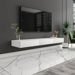 Avalon Duvara Monte TV Sehpası – 140 cm, Modern Minimal Tasarım, 4 Renk Seçeneği ile Şık ve Fonksiyonel TV Ünitesi, Beyaz