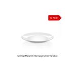 Avangart Mutfak 12 ADET - 19cm İnternasyonel Kırılmaz Melamin Servis Tabağı, Tatlı, Meze, Düğün Salonu, Oteller AV261912