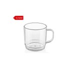 Avangart Mutfak 12 Adet - 250 ml Kulplu Kırılmaz Polikarbon Plastik Çay Bardağı , Kahve Bardağı ( Cam değildir !!)