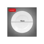 Avangart Mutfak TYCZ0SEYTN170877849993448 6 Adet - 19Cm İnce Kırılmaya Dayanıklı Polikarbon Plastik Tatlı, Pasta, Börek, Pilav, Servis Tabağı