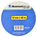 Avansas AY18 18 mm x 66 mt Tekli Büro Bandı