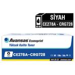 Avansas Econoprint HP CE278A 78A Canon CRG-728 Siyah Muadil Toner