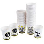 Avansas Karton Bardak Iş Güvenliği Baskılı 7 Oz 50'Li Paket