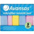 Avansas Mikrofiber 5'li Temizlik Bezi