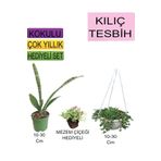 Avantajlı Ürünler 3'lü Set Tek Dikim Kılıç Askılı Tesbih Mezem Çiçeği