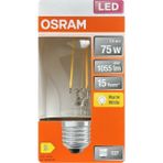Avarson (1 Adet) Ledvance 7,5W Sarı Işık (2700K) E27 Duylu (Kalın Duy) Filament LED Ampul