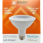 Avarson (1 Adet) Osaka 14W (100W) Beyaz Işık (6500K) E27 Duylu (Kalın Duy) LED PAR30 Ampul
