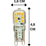 Avarson (1 adet) OSAKA 3W Sarı Işık (3000K) Dim Edilebilir G9 Duylu LED Kapsül Ampul