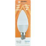 Avarson (1 adet) Osaka 7W (50W) Beyaz Işık (6500K) E14 Duylu (Ince Duy) LED Mum Ampul