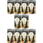 Avarson (10 Adet) Heka 6W (51W) 6500K (Beyaz Işık) E27 Duylu (Kalın Duy) LED Şeffaf Ampul