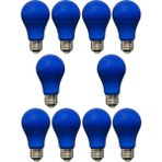Avarson (10 Adet) Osaka 10W Mavi Işık E27 Duylu (Kalın Duy) LED Ampul