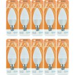 Avarson (10 adet) Osaka 7W (50W) Beyaz Işık (6500K) E14 Duylu (Ince Duy) LED Mum Ampul